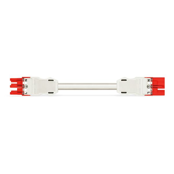 pre-assembled interconnecting cable Eca Socket/plug red image 1