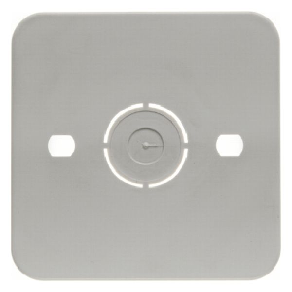 Base plate 1gang, self-extinguishing, surface-mtd, white image 1