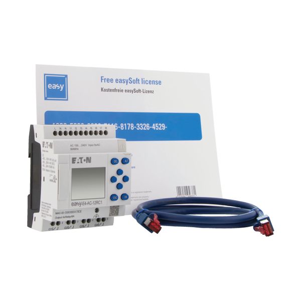 Starter package consisting of EASY-E4-AC-12RC1, patch cable and software license for easySoft image 17