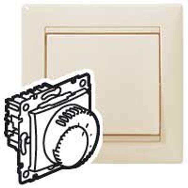 THERMOSTAT WITH SWITCH IVORY image 1