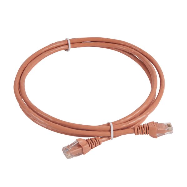 Patch cord category 5e UTP PVC light pink 2 meters image 1
