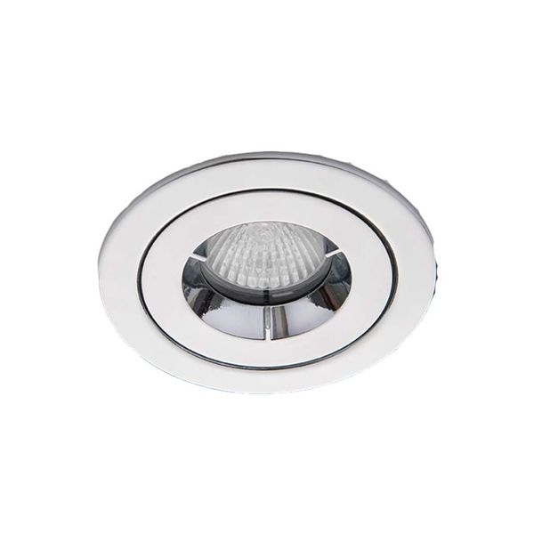 iCage Mini IP65 GU10 Die-Cast Fire Rated Downlight Chrome image 1