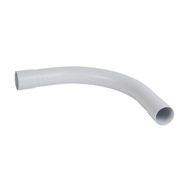 Large radius handlebar 90° IP44 Ø40mm and radius 160mm - gray RAL7035 image 1