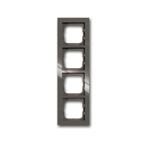 1724-291-500 Cover Frame Busch-axcent® entrée-grey image 1