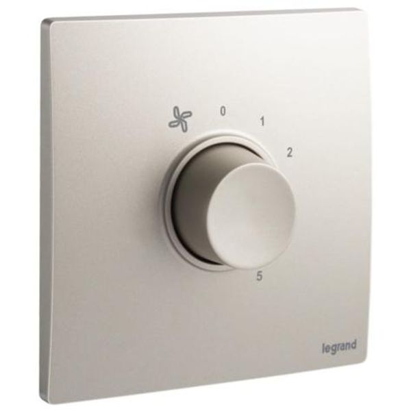 Mallia Senses 1 gang 100 watts - 5 speeds Fan controller - 230 volts - Champagne image 1