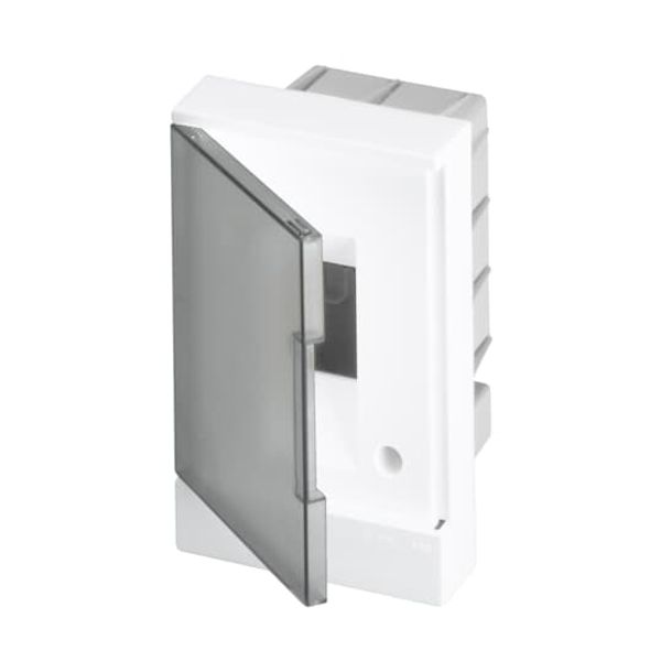 BEF402202 basic E Flush Mounted Transparent Grey Door 2 Module ; BEF402202 image 1