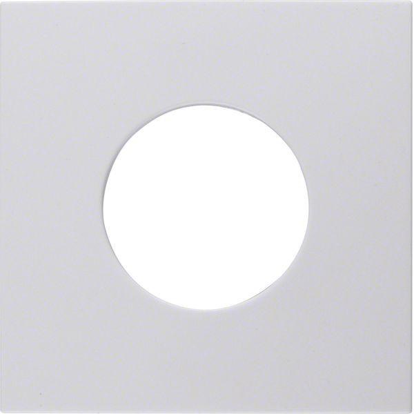 Centre plate for push-button/pilot lamp E10, S.1/B.3/B.7, p. white glo image 3