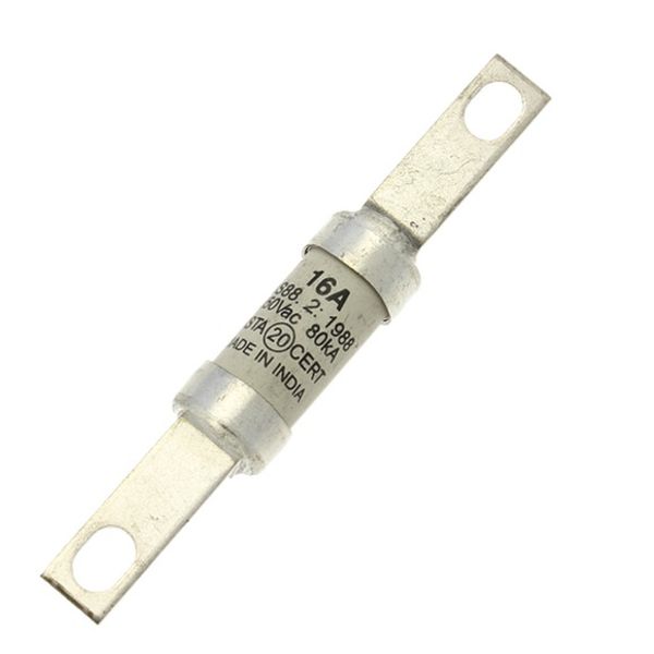 Fuse-link, low voltage, 16 A, AC 550 V, BS88/A2, 14 x 85 mm, gL/gG, BS image 1