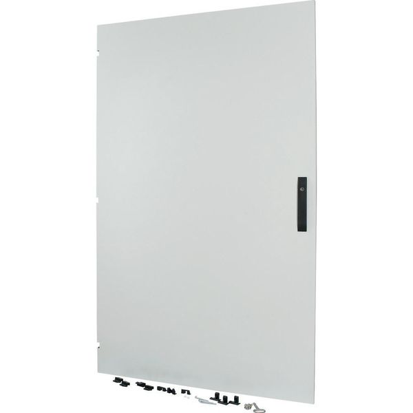 Section wide door, closed, HxW=1625x995mm, IP55, grey image 3