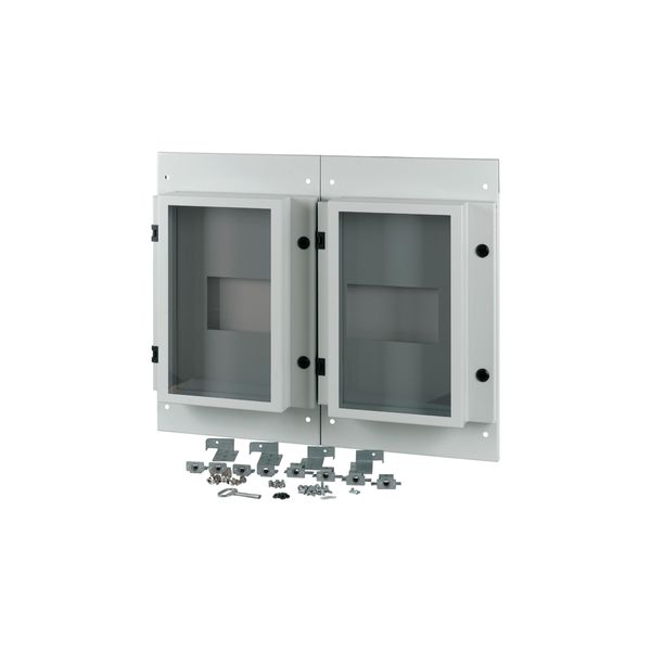 Front plate, 2xNZM4, 4p, fixed with mechanical interlock, W=800mm, IP55, grey image 5