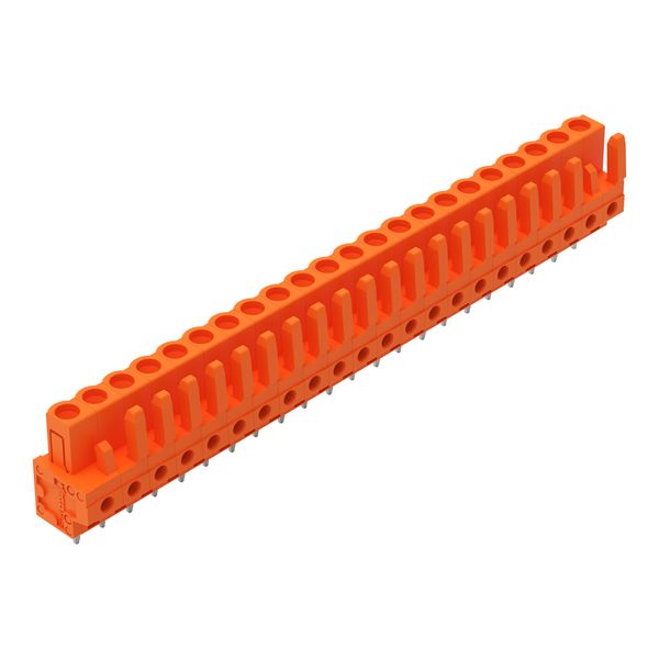 THT female header straight Pin spacing 5.08 mm orange image 1