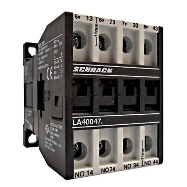 Auxiliary contactor , 4A AC15, 24V, 4NO image 1