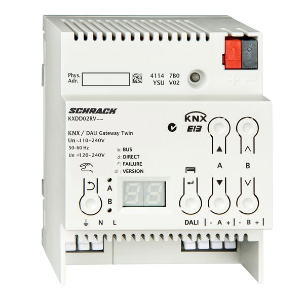 KNX/DALI Twin Gateway, for max. 2 x 64 DALI-EVGs image 3