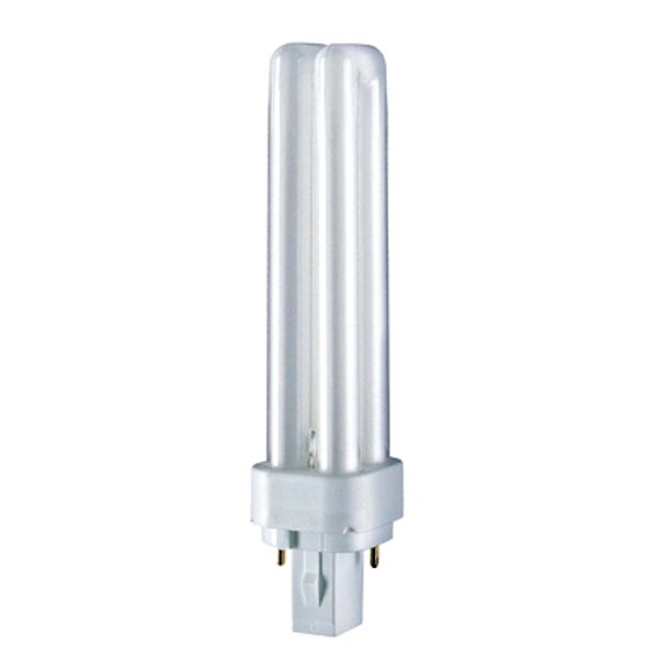 Compact Fluorescent Lamp Osram DULUX® D 13W/827 2700K G24d-1 image 1