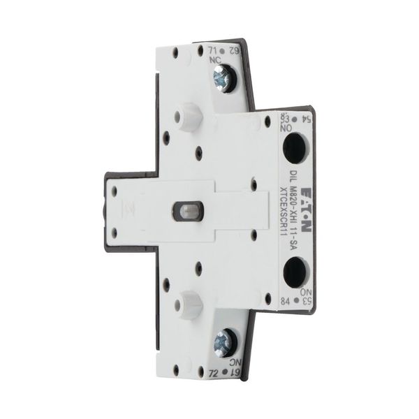 Auxiliary contact module, 2 pole, Ith= 10 A, 1 N/O, 1 NC, Side mounted, Screw terminals, DILM250 - DILH2600 image 14