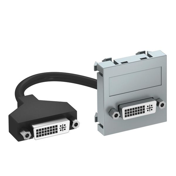 MTG-DVI F AL1 Multimedia support, DVI with cable, socket-socket 45x45mm image 1