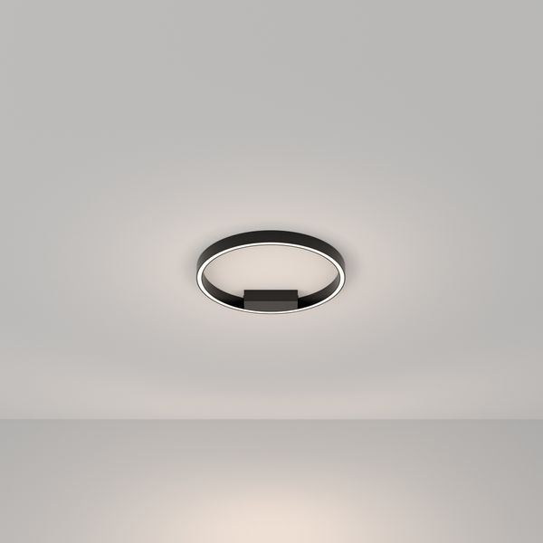 Modern Rim Ceiling lamp Black image 1
