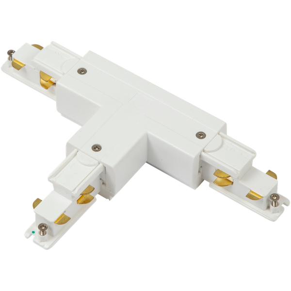 Primo Three Circuit T Connector Right Earth Outside White image 5