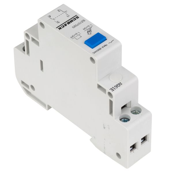 Modular Switch with Push-button, 2 NO, 16A image 3