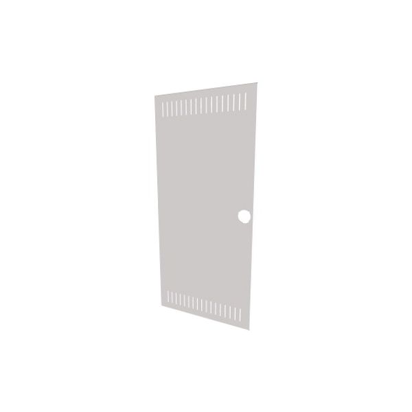 Replacement door, with vents,, white, 4-row, for flush-mounting (hollow-wall) compact distribution boards image 1