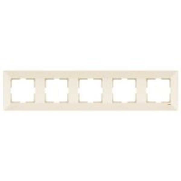 Meridian Accessory Beige Five Gang Frame image 1