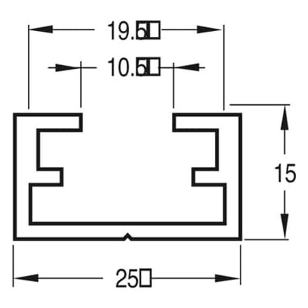 ALUMINIUM PROFILE  W1250 image 1