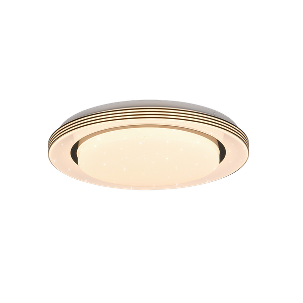 Atria LED ceiling lamp 38 cm matt black image 1