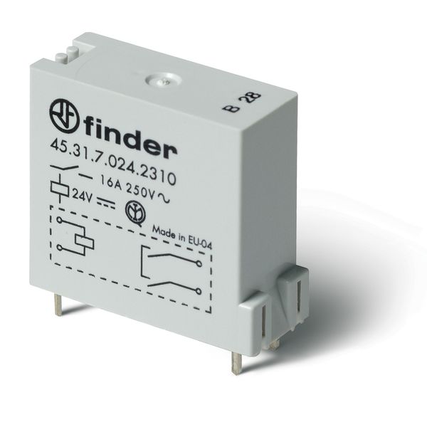Mini.PCB Rel. â‰¥3mm.contact.1NO 16A/24VDC/SEN/Agni (45.31.7.024.0310) image 3