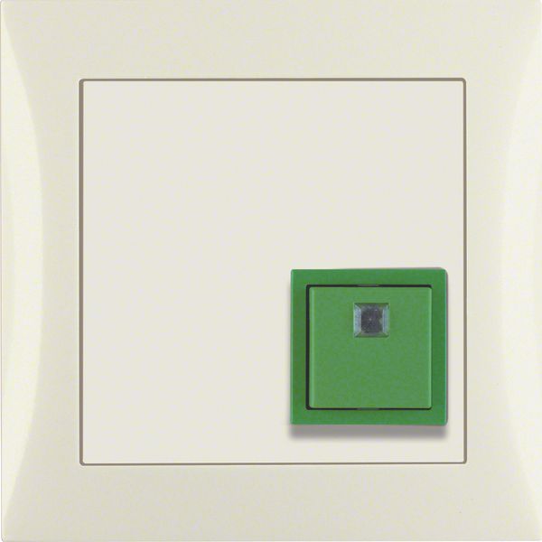Cancellation/presence button frame, S.1, white glossy image 1