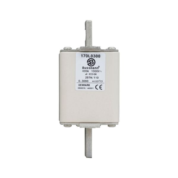 Fuse-link, high speed, 400 A, AC 1000 V, Size 2, 61 x 75 x 140 mm, aR, DIN, IEC, single indicator image 13