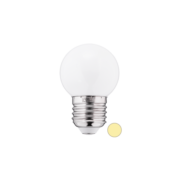 LED Bulb 1W G45 240V 50Lm 2700K PC warm white THORGEON image 1
