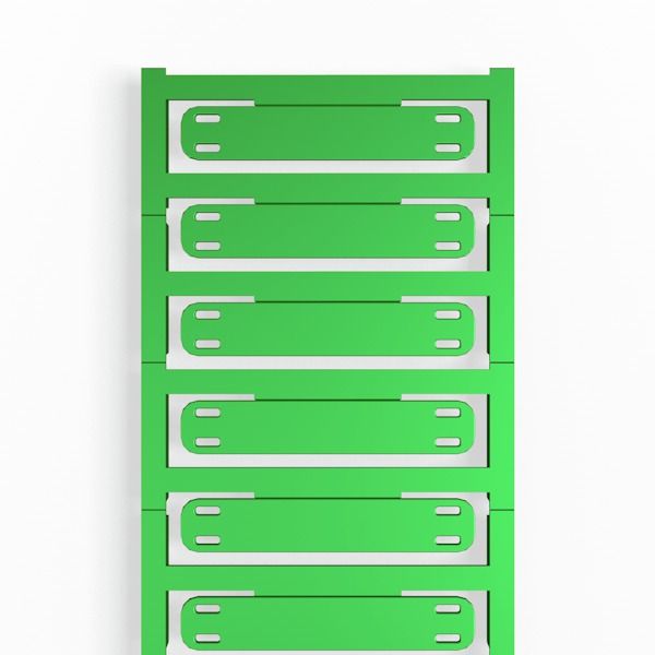 Cable coding system, 7 - 40 mm, 11 mm, Polyamide 66, green image 2