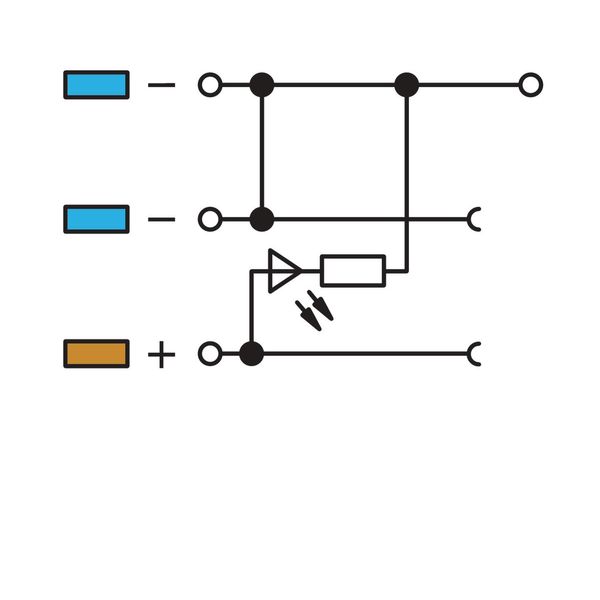 3-conductor sensor supply terminal block LED (green) 2.5 mm² orange image 3