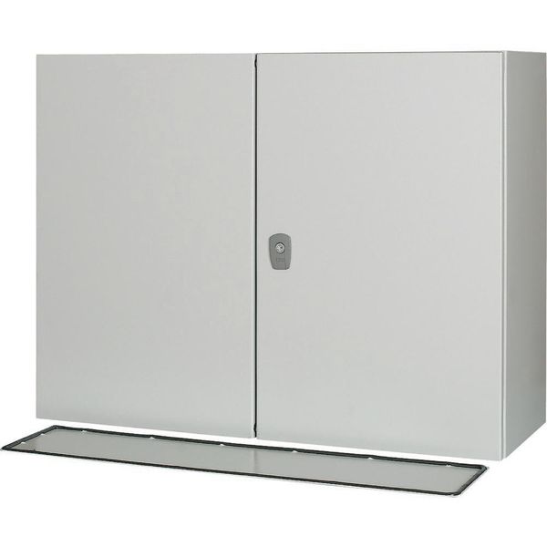 Wall enclosure with mounting plate, HxWxD=600x800x300mm, 2 doors image 4