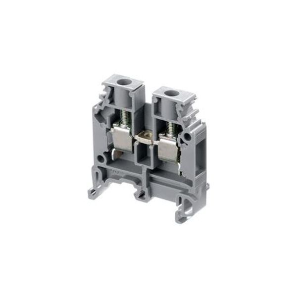 MODULAR TERMINAL BLOCKS, FEED-THROUGH, SCREW CLAMP TERMINAL BLOCK, BLACK, PRODUCT SPACING .314 IN [8 MM], 2 POSITION, SCREW TERMINAL image 1