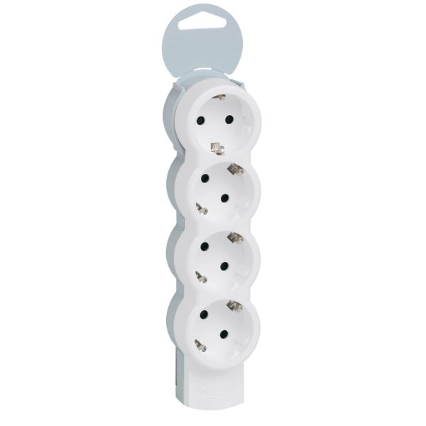 Standard multi-outlet extension - 4x2P+E - without cord image 2