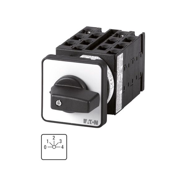 Step switches, T3, 32 A, flush mounting, 6 contact unit(s), Contacts: 12, 45 °, maintained, With 0 (Off) position, 0-4, Design number 8282 image 6