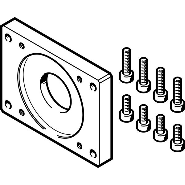 EAMF-A-38B-40A Motor flange image 1