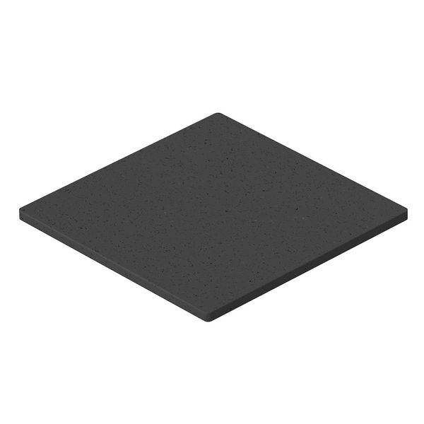 ISSGU140110  Rubber pad, for ISS140110, 140x110x4, black Rubber, GUM image 1