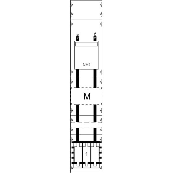 KA4044 CT meter panel, Field width: 1, Rows: 0, 1350 mm x 250 mm x 160 mm, IP2XC image 9