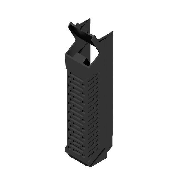 Side element, IP20 in installed state, Plastic, black, Width: 22.5 mm image 1