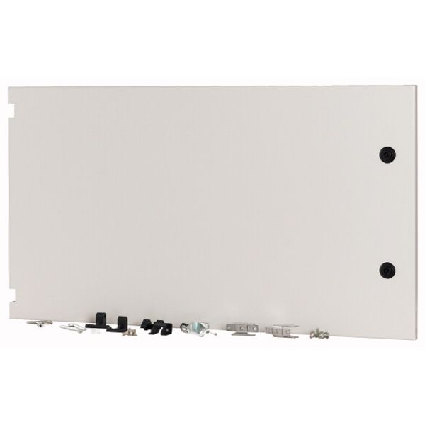 Section wide door, closed, HxW=450x800mm, IP55, grey image 1