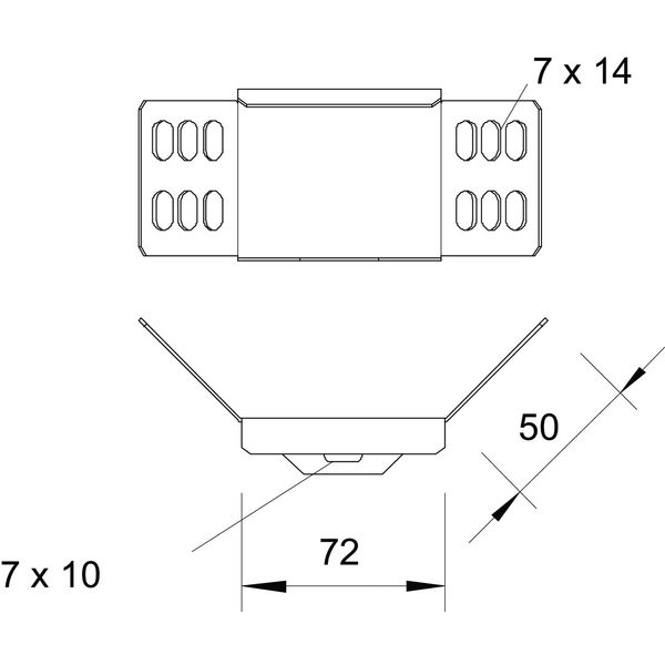 WKV 60 FS Angle connector for cable tray image 2