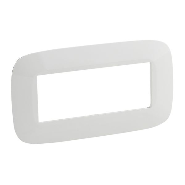 Plate Valena Allure - 5-module open plate - white image 1