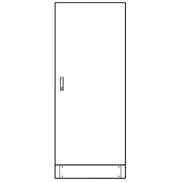 Leerverteiler 3-Feld, 2000x820x500mm mit Sockel, 1-trig image 1