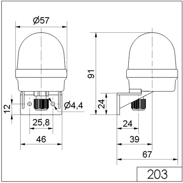 Permanent Beacon WM 12-230VAC/DC RD image 4