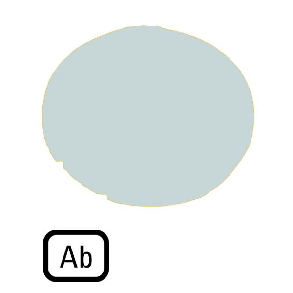 Button lens, flat white, AB image 1