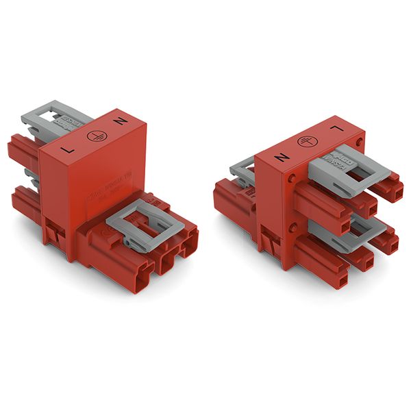 h-distribution connector 3-pole Cod. P red image 3