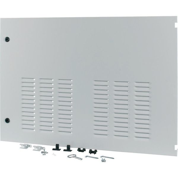 Section wide door, ventilated, right, HxW=700x1000mm, IP42, grey image 3