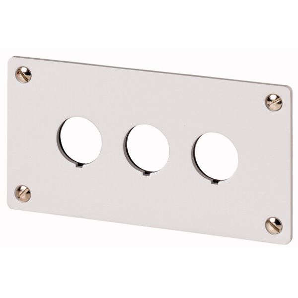 Flush mounting plate, 3 mounting locations image 1